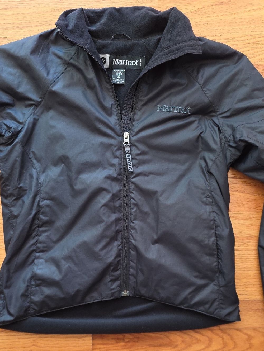 Marmot Black Lightweight Zip-Front Jacket